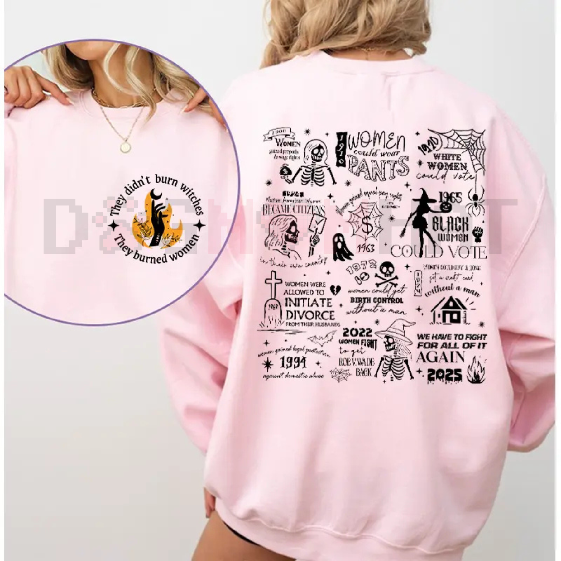 "They Didn't Burn Witches They Burned Women" Shirt – Halloween Feminism Tee, Her Power Sweatshirt, Women's Rights Gift