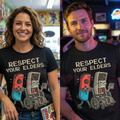 Funny Retro Gamer Graphic T-Shirt