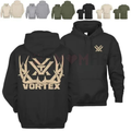 VortexOptics Hunting Hoodie – Bold Vortex Logo with Antler Design, Durable Archery & Outdoor Apparel