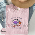 Embroidered Spooky Goose Comfort Colors® T-Shirt – Witchy Silly Goose Lover Tee