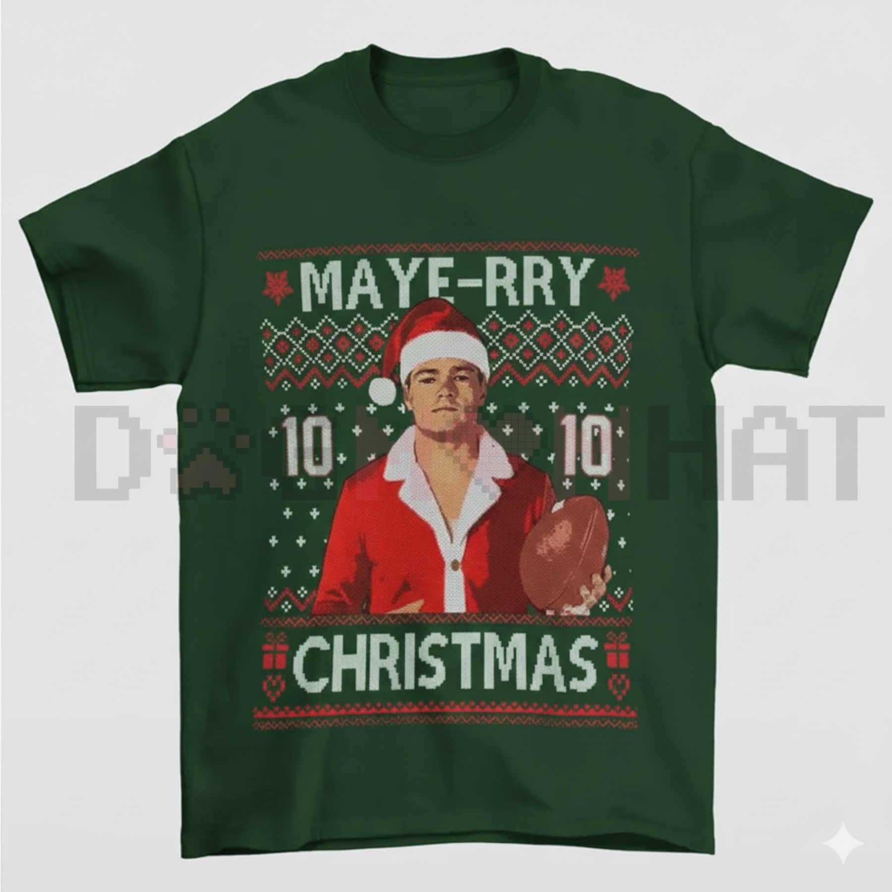 Drake Maye Christmas Tshirt – Unisex Holiday Crewneck