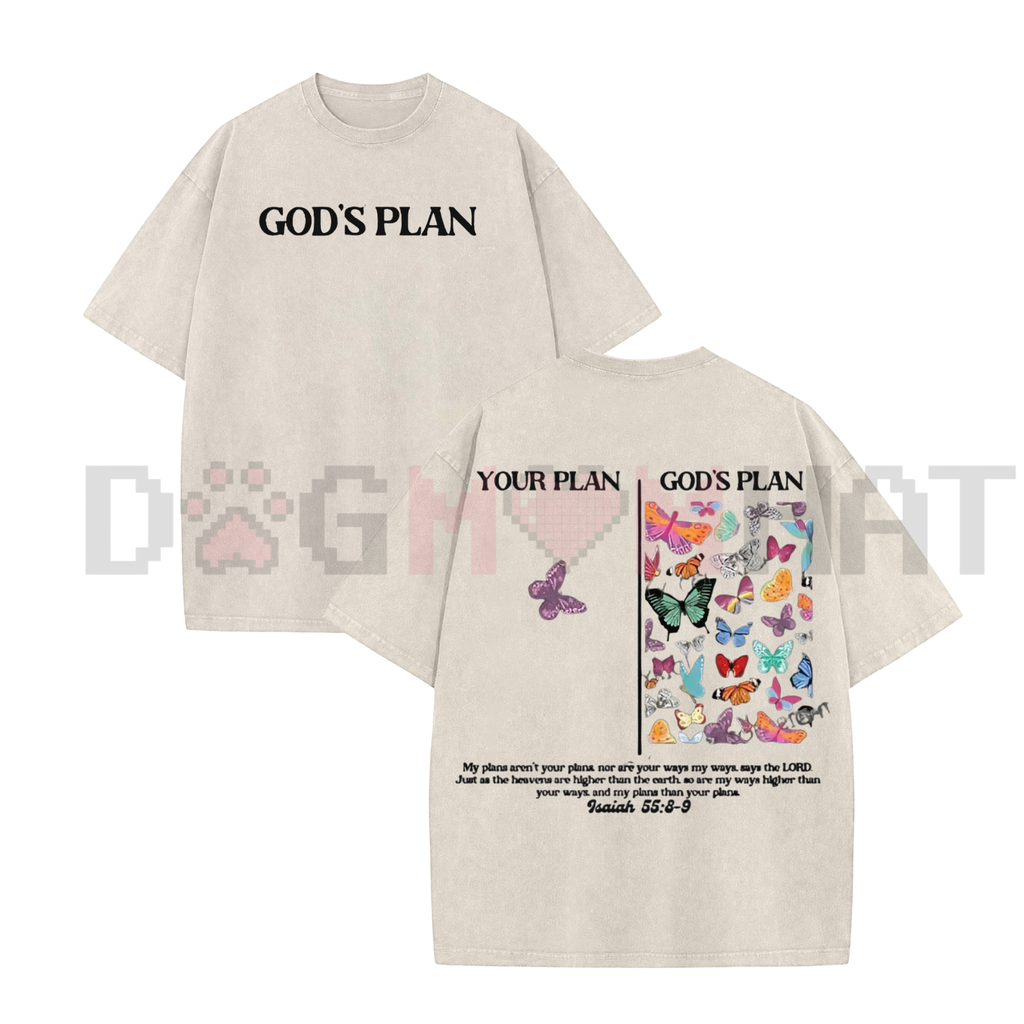 God's Plan Unisex Washed T-Shirt