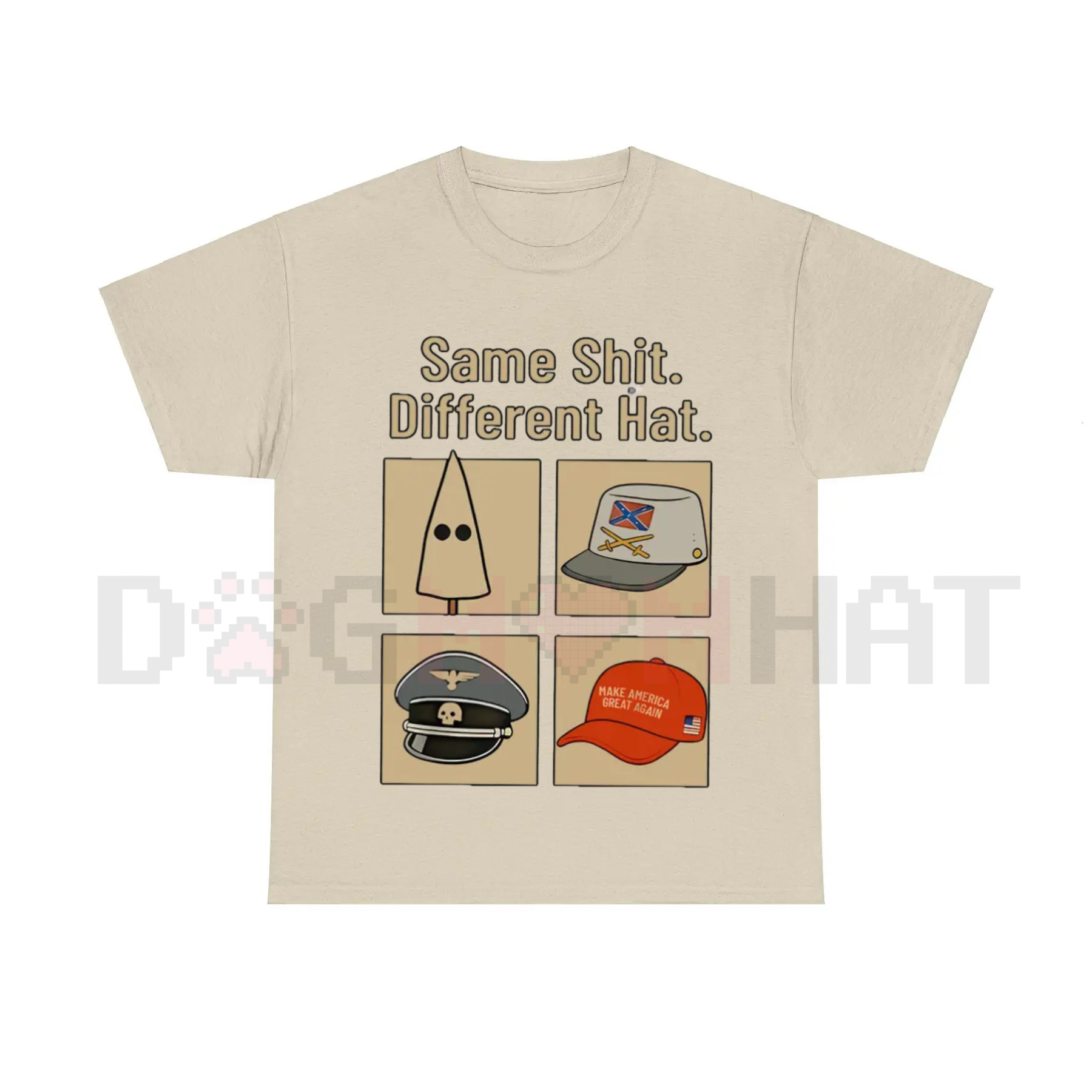 "Same Thing Different Hat" T-Shirt – Funny Political Graphic Shirt, Dark Humor Statement Tee, Unisex