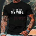 Men's Crewneck Sweatshirt – Bold White Text Slogan Statement Pullover