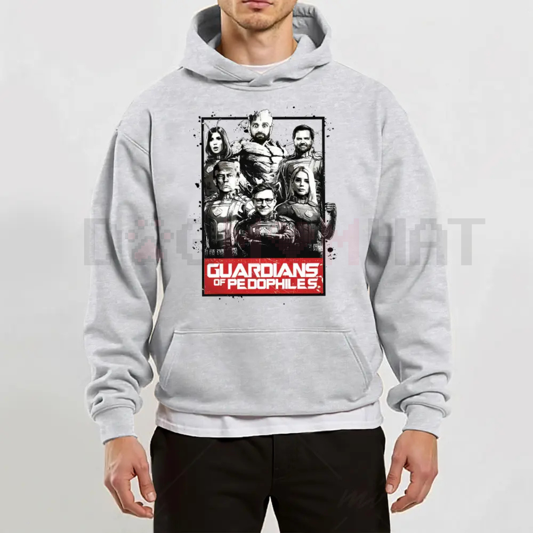 GOP Guardians of Pedos Statement Hoodie – Edgy Political Satire Pullover