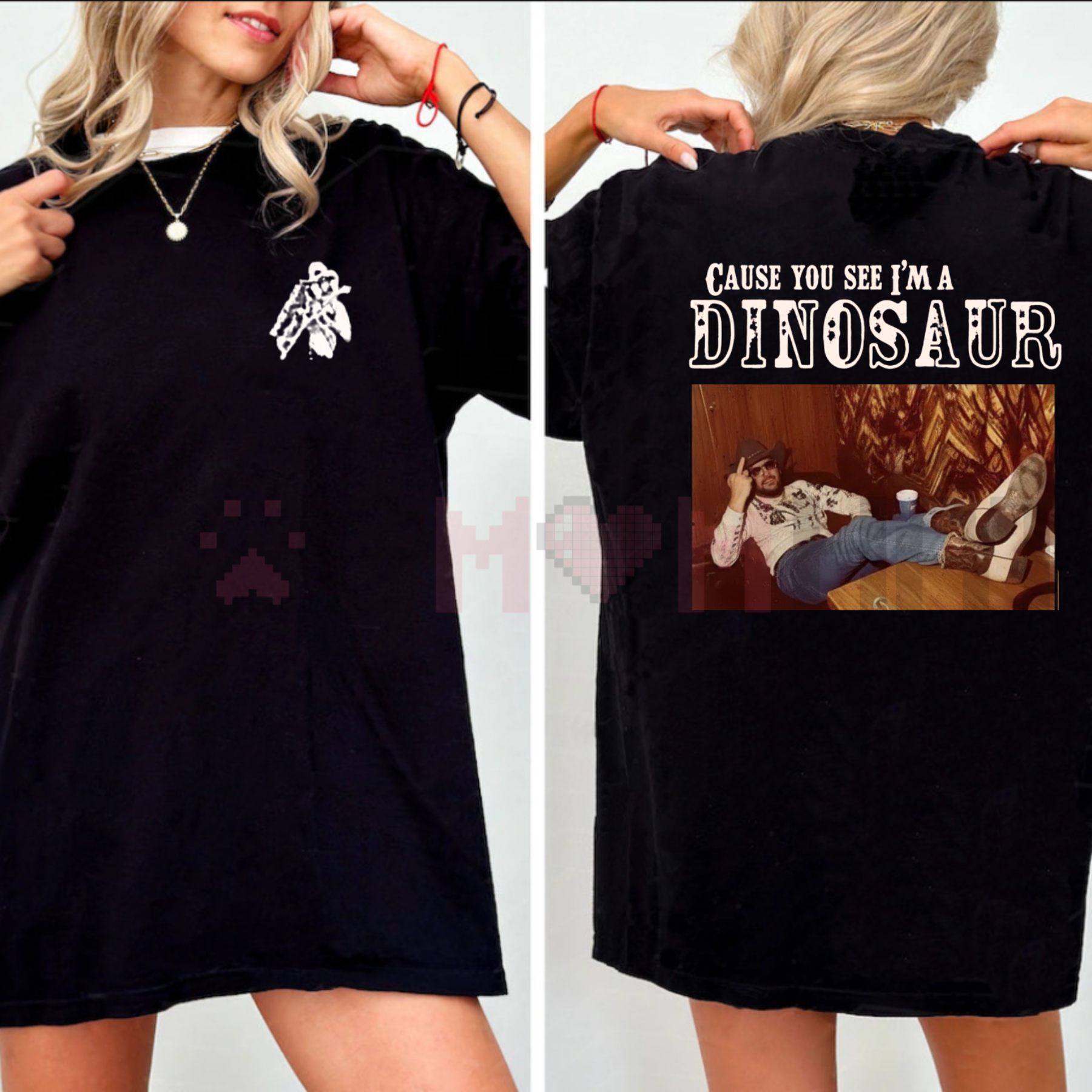 Hank Williams Jr. Dinosaur T-Shirt – Vintage Bocephus Outlaw Country Tee
