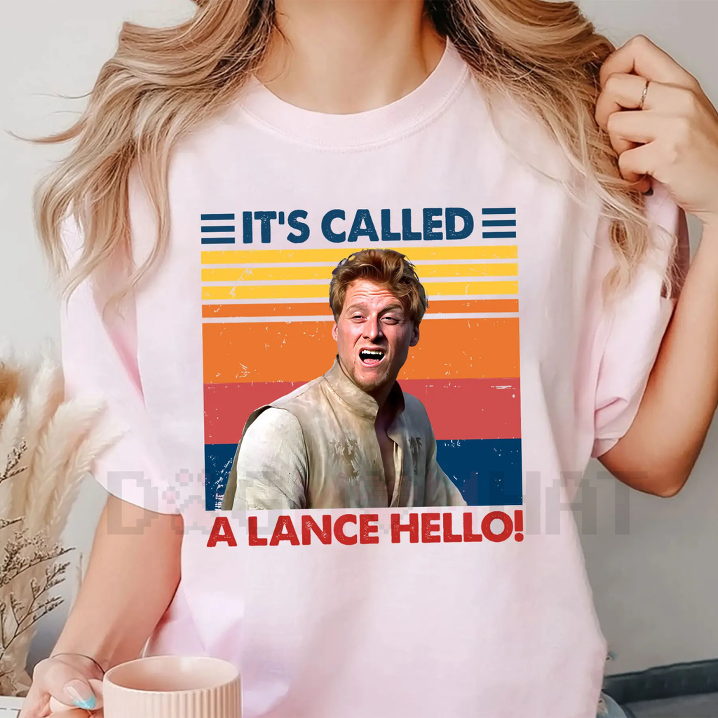 A Knight's Tale "It's Called A Lance, Hello" T-Shirt – Vintage Movie Quote Cult Classic Tee