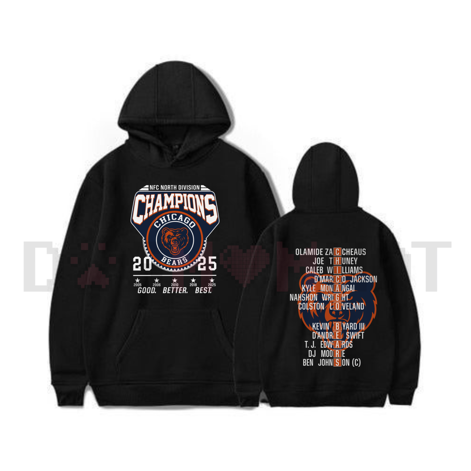 Chicago Gridiron Heritage NFC Champs Hoodie