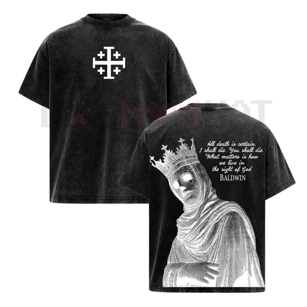 Baldwin IV The Leper King T-Shirt – Crusader King of Jerusalem Medieval History Tee