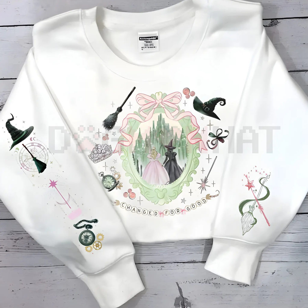 Enchanted Emerald Friendship Sweatshirt – Magical Best Friend Matching Crewneck