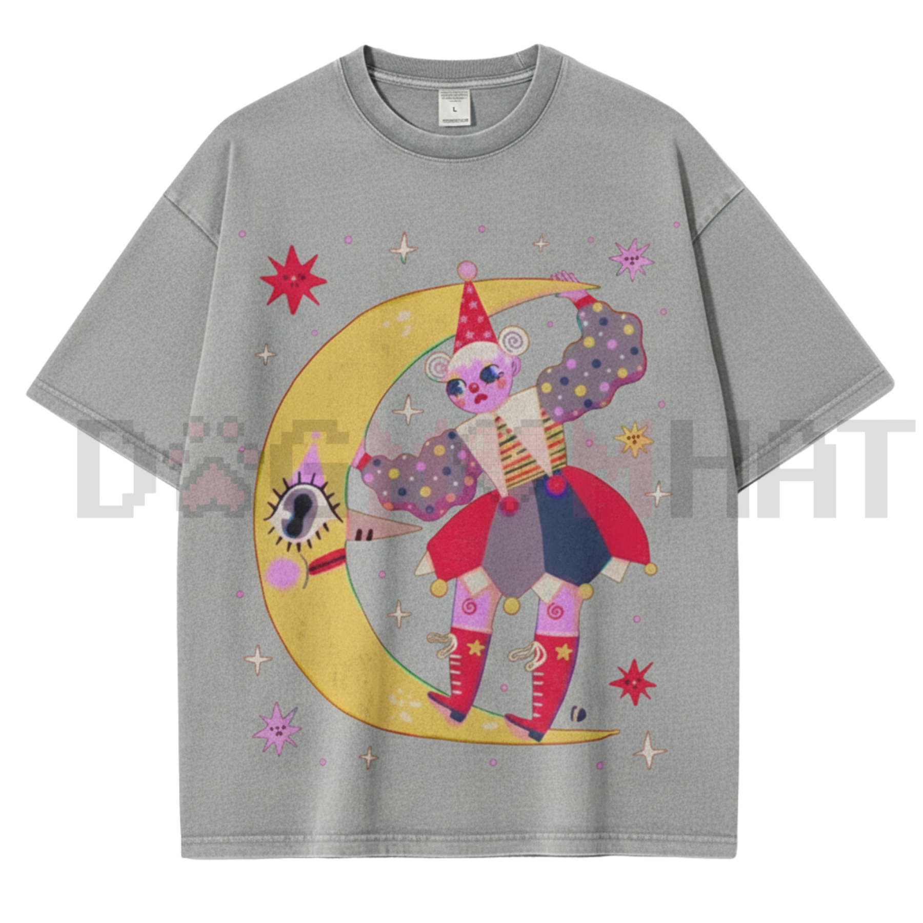 Star Clown Unisex Vintage Washed Tee