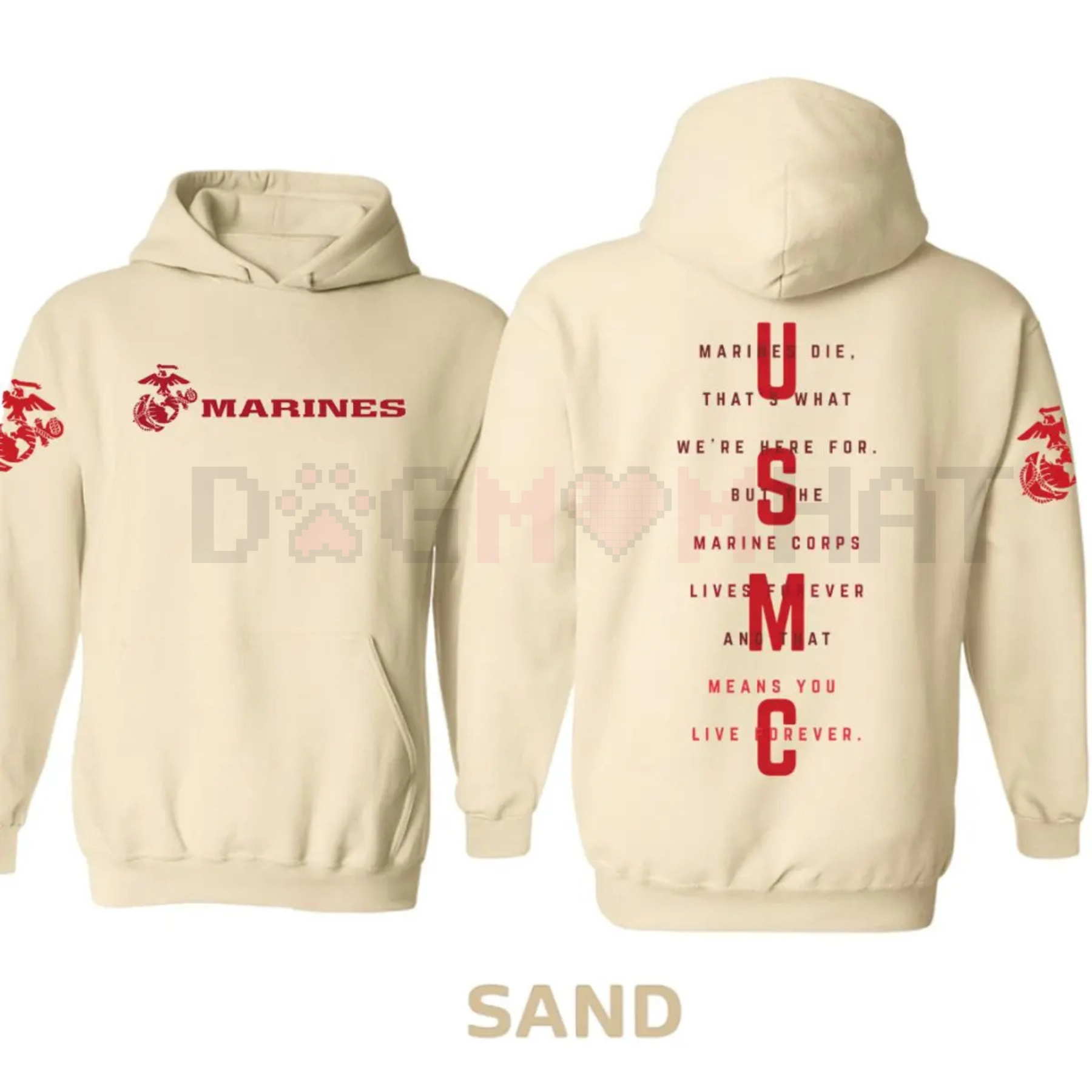 USMC Semper Fi Tactical Pullover Hoodie