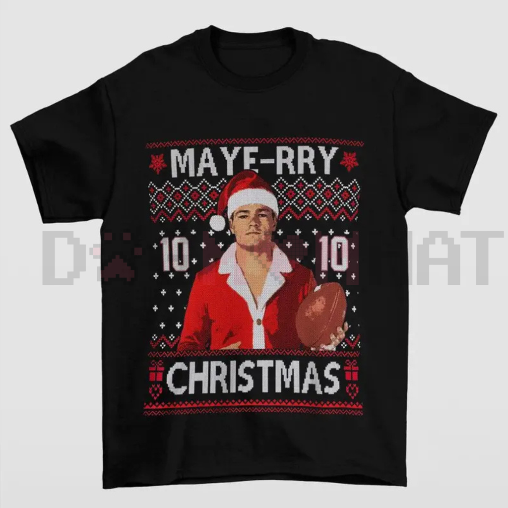 Drake Maye Christmas Tshirt – Unisex Holiday Crewneck
