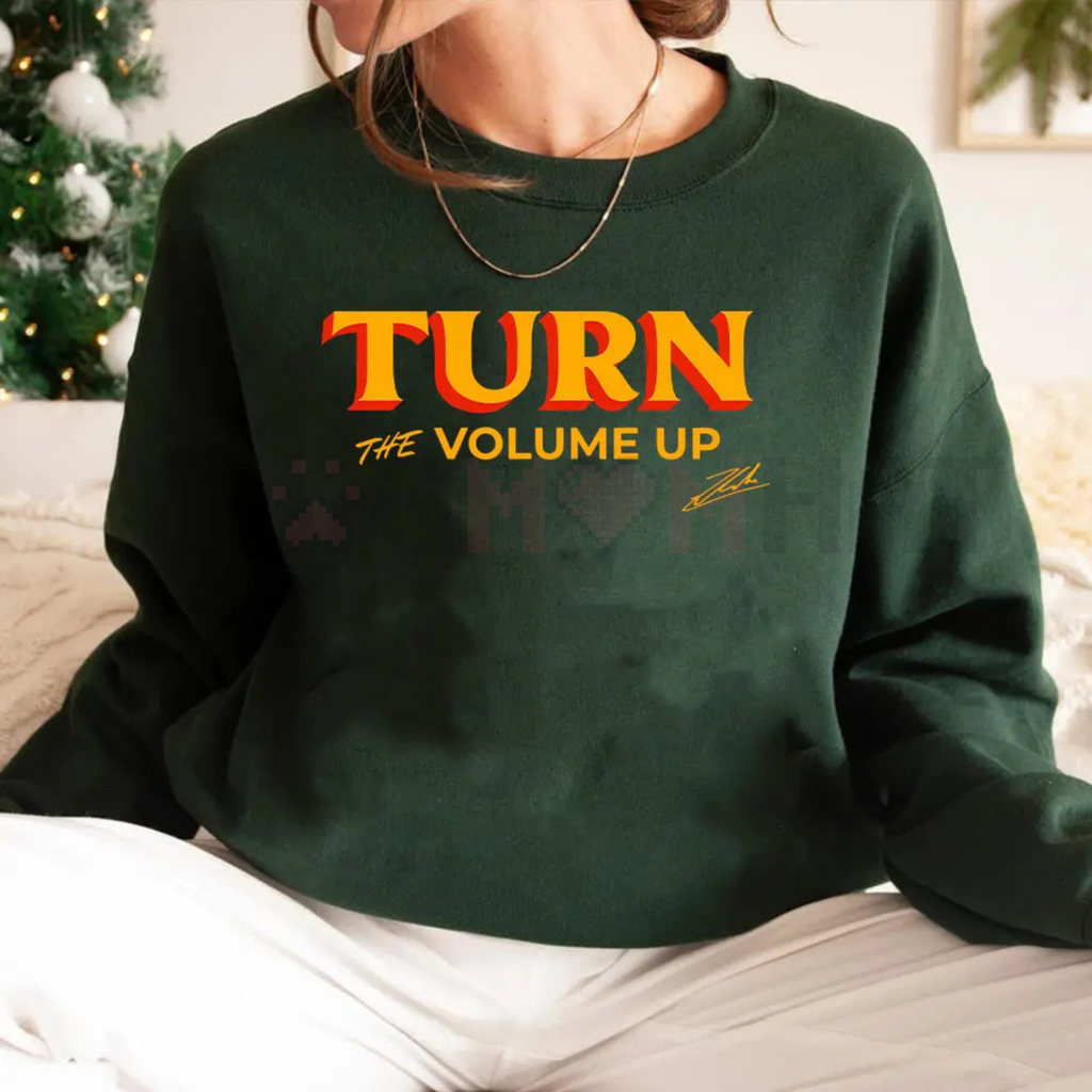 Viral Zohran Mamdani "Volume Up" Crewneck – NY Political Slogan Sweatshirt