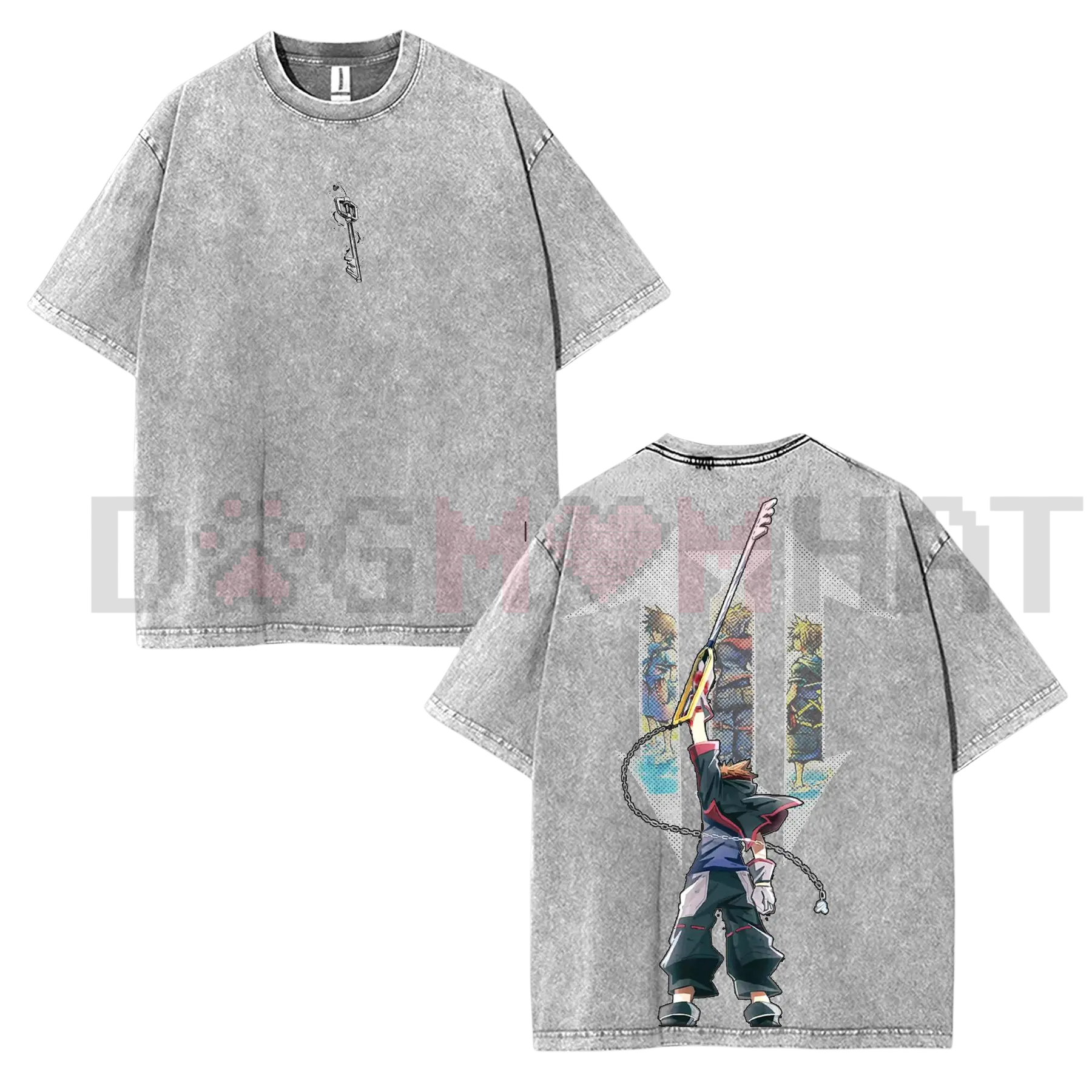 Kingdom Hearts Sora Double-Sided Washed Tee