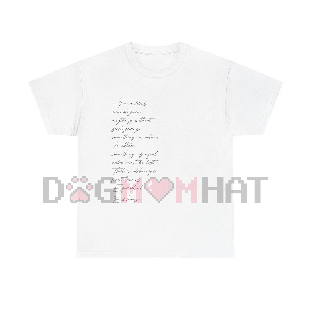 Equivalent Exchange T-Shirt – Fullmetal Alchemist Fan Apparel, Anime Manga Tee