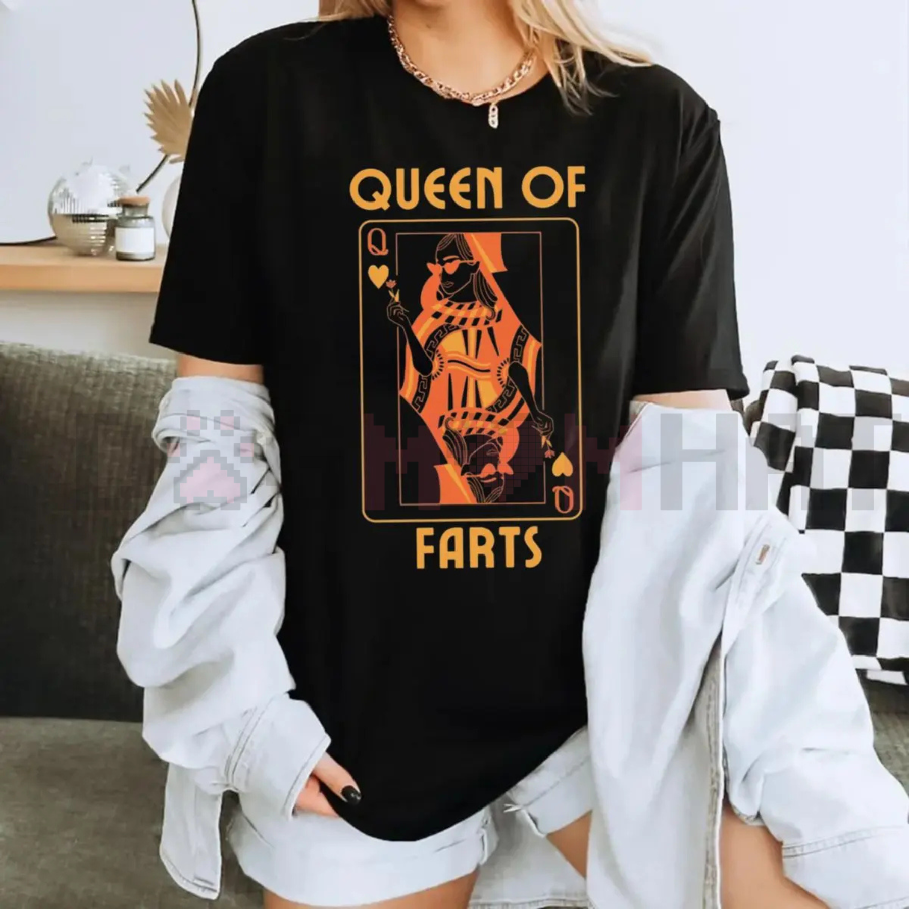 "Queen of Farts" Funny Joke T-Shirt