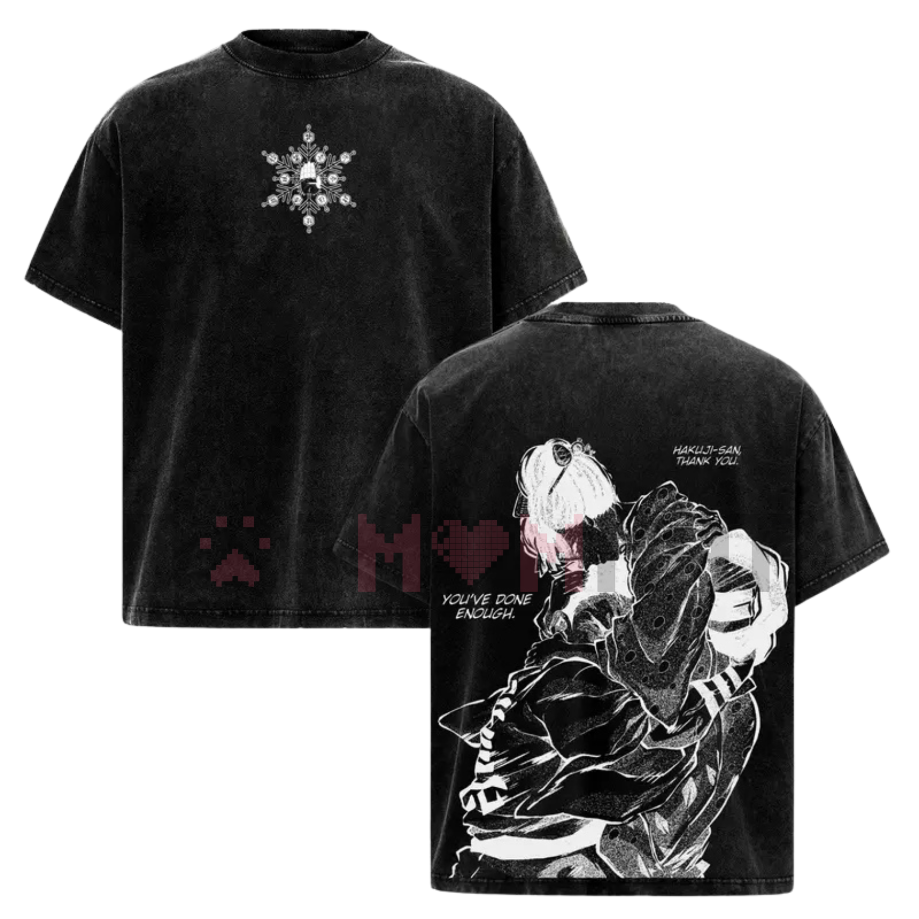 Akaza vs Koyuki Demon Slayer T-Shirt – Washed Anime Tee
