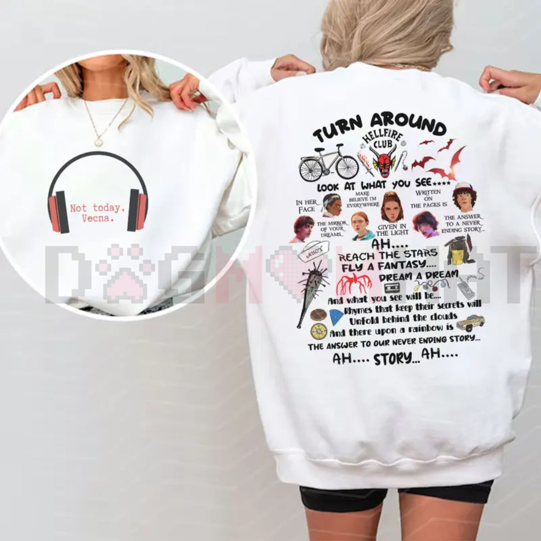 "Not Today Vecna" Funny Sweatshirt