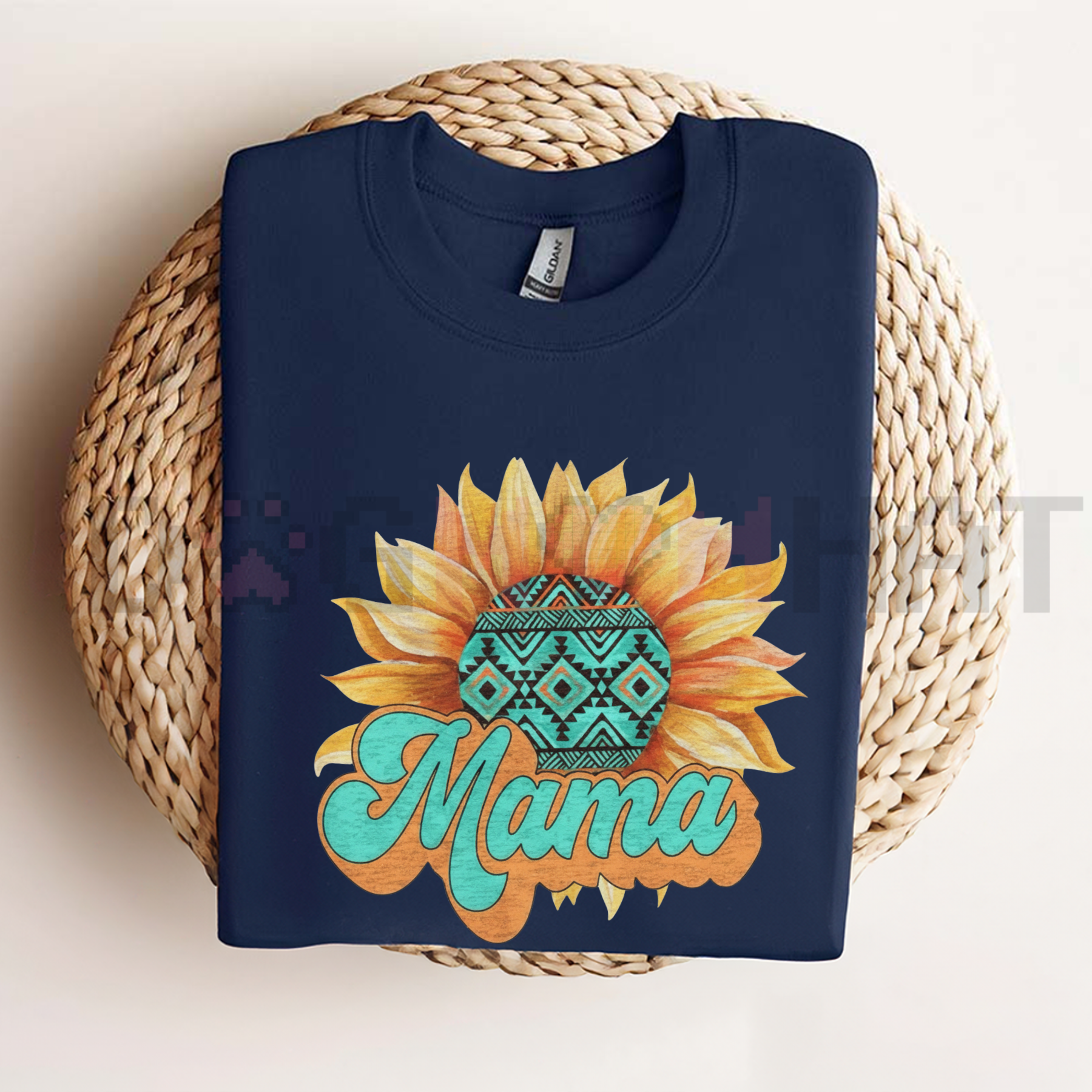 Mama Sunflowers Shirt – Cute Motherhood Graphic Tee & Mother's Day Gift