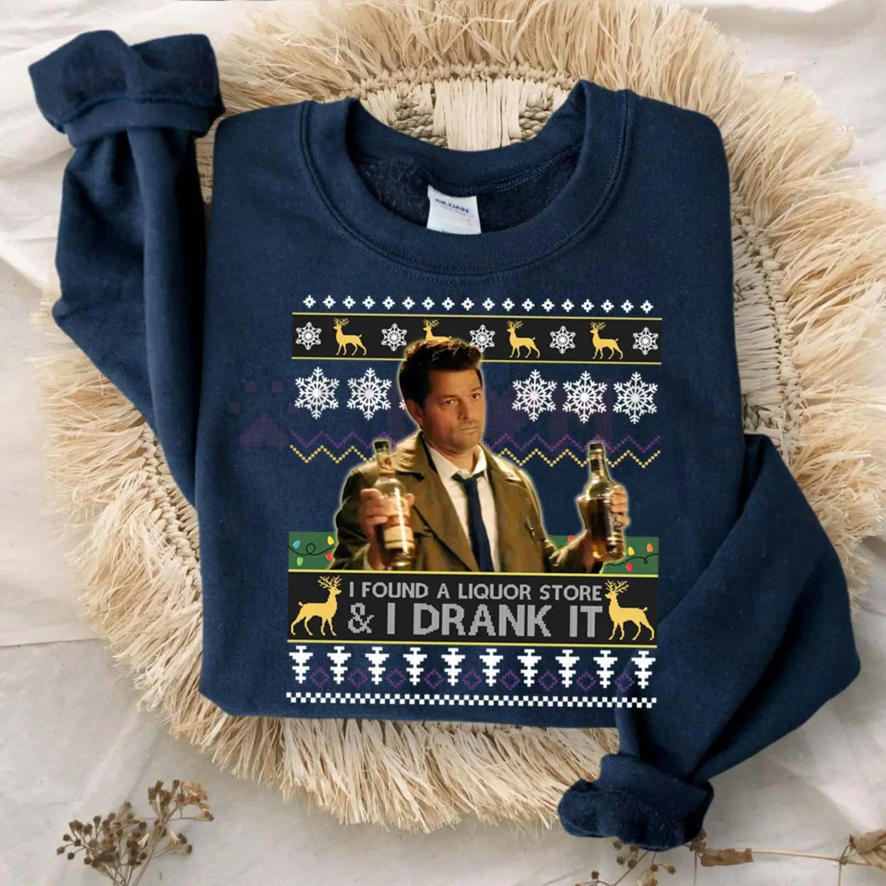 Dean Winchester 'I Drank It' SPN Ugly Sweatshirt