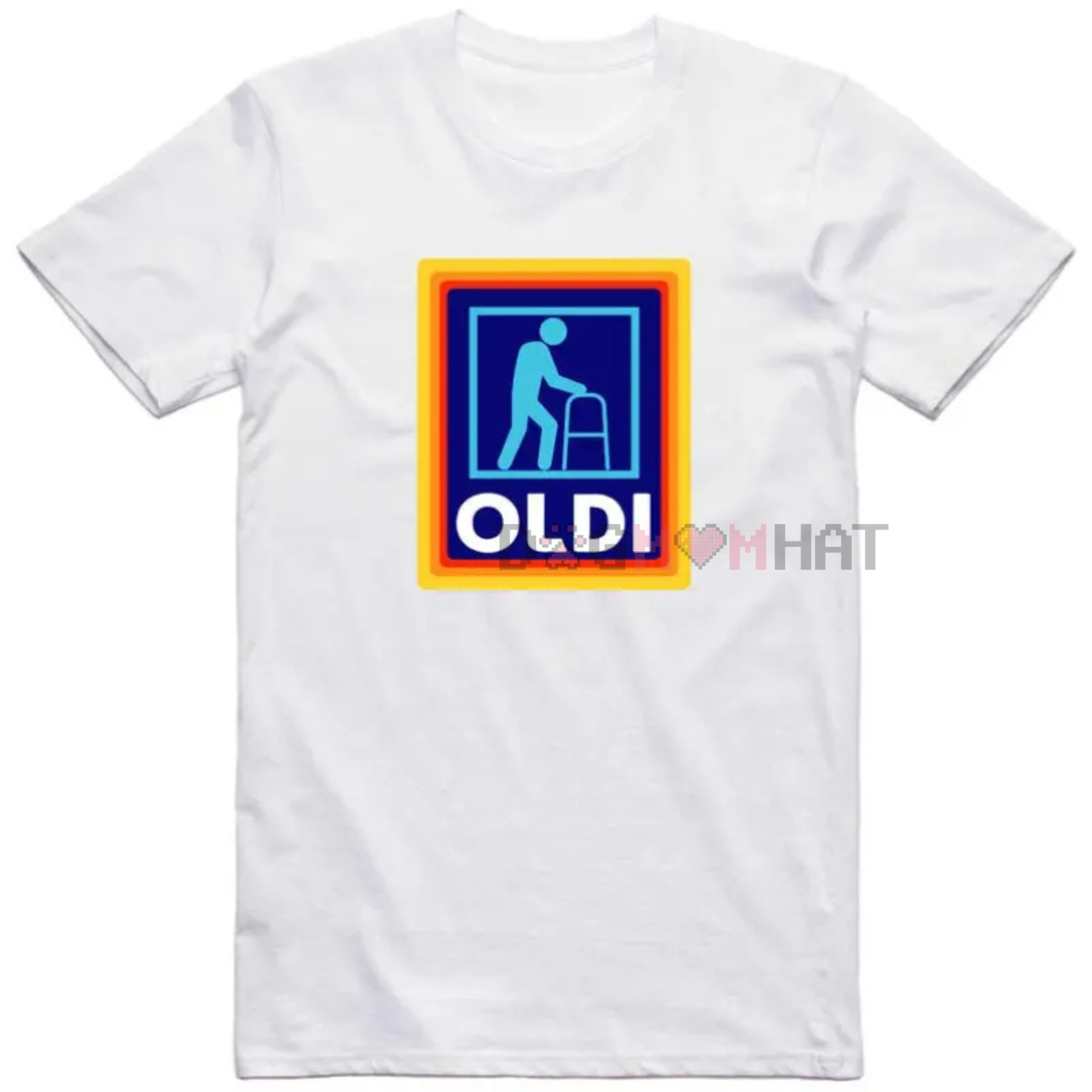 Men's Funny "Oldi" Parody T-Shirt – Golf Gift for Dad, Unisex, Casual Regular Fit Tee