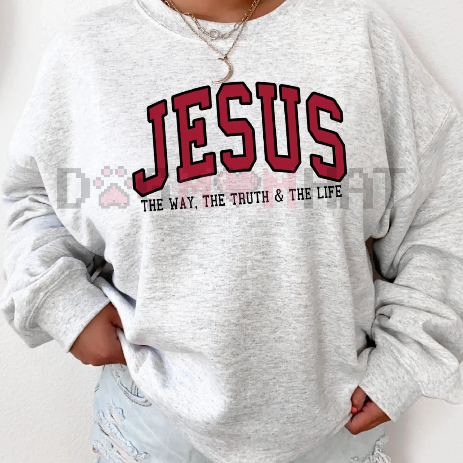 Christian Sweatshirt – Trendy Crewneck Jesus Sweatshirt Faith