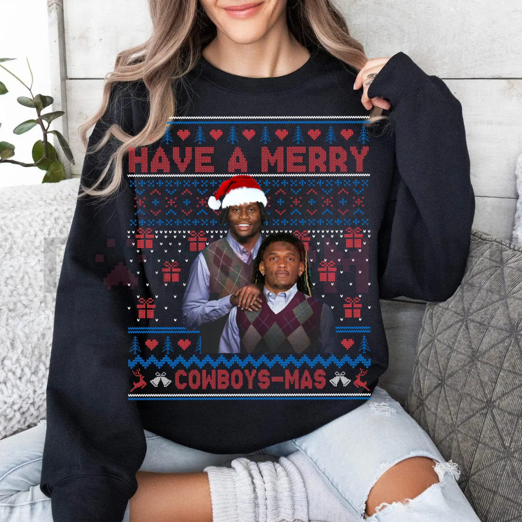 Merry "Pickens Lamb" Christmas Ugly Graphic Sweatshirt