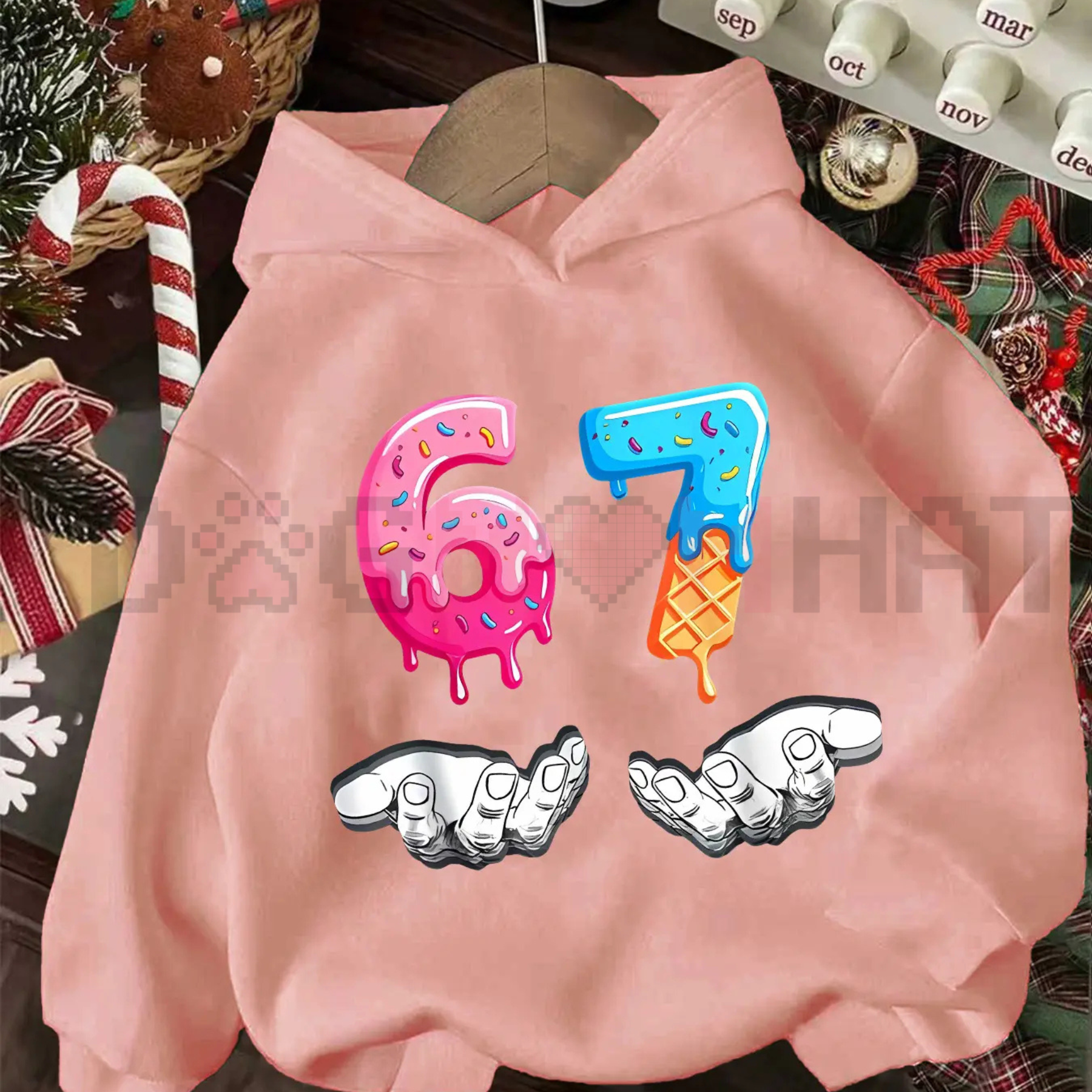 67 Legacy Christmas Hoodie – Six Seven Vintage Year Pullover