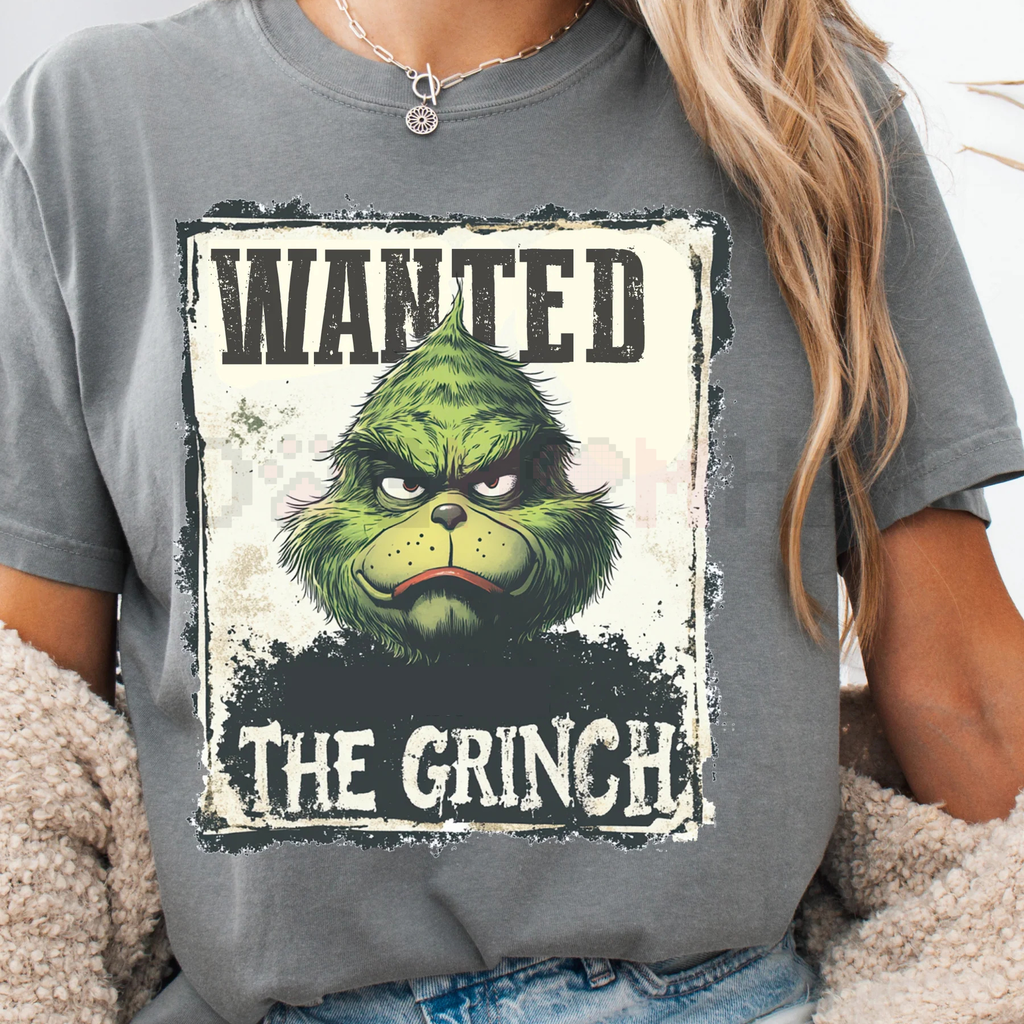 Funny Wanted Grinch Christmas T-Shirt