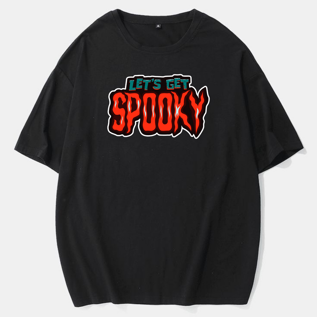 Let’s Get Spooky T-Shirt – Funny Halloween Graphic Tee, Unisex Fall Shirt for Ghost Season & Costume Parties