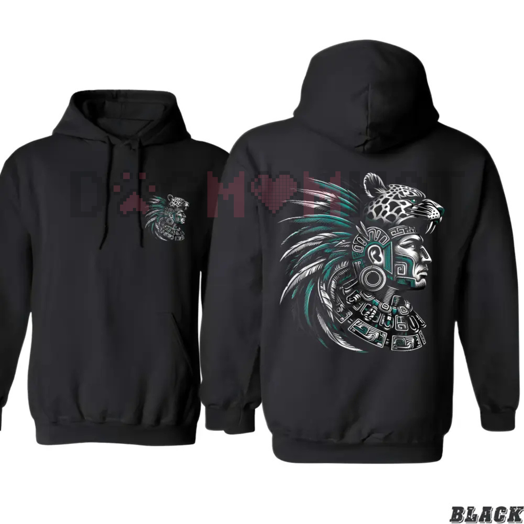Chicano & Aztec Art Oversized Graphic Hoodie