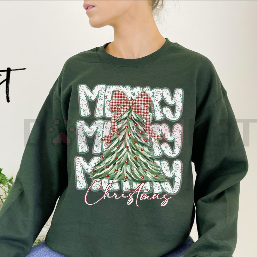 Cute Floral Christmas Sweatshirt