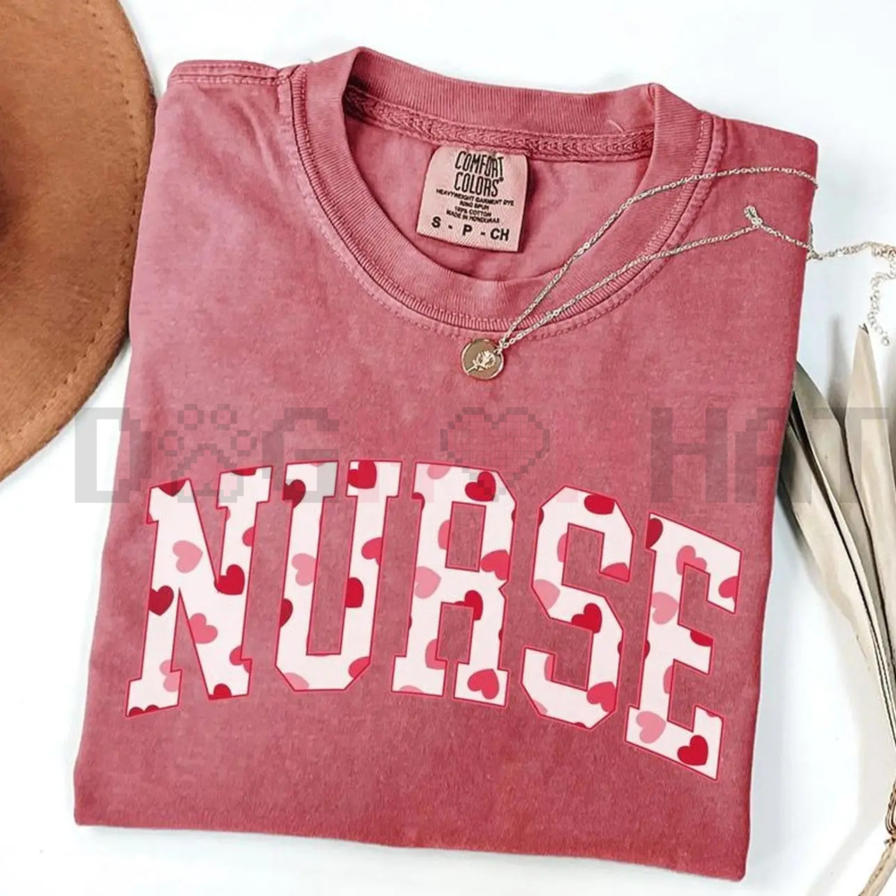 Nurse Valentine Bow T-Shirt