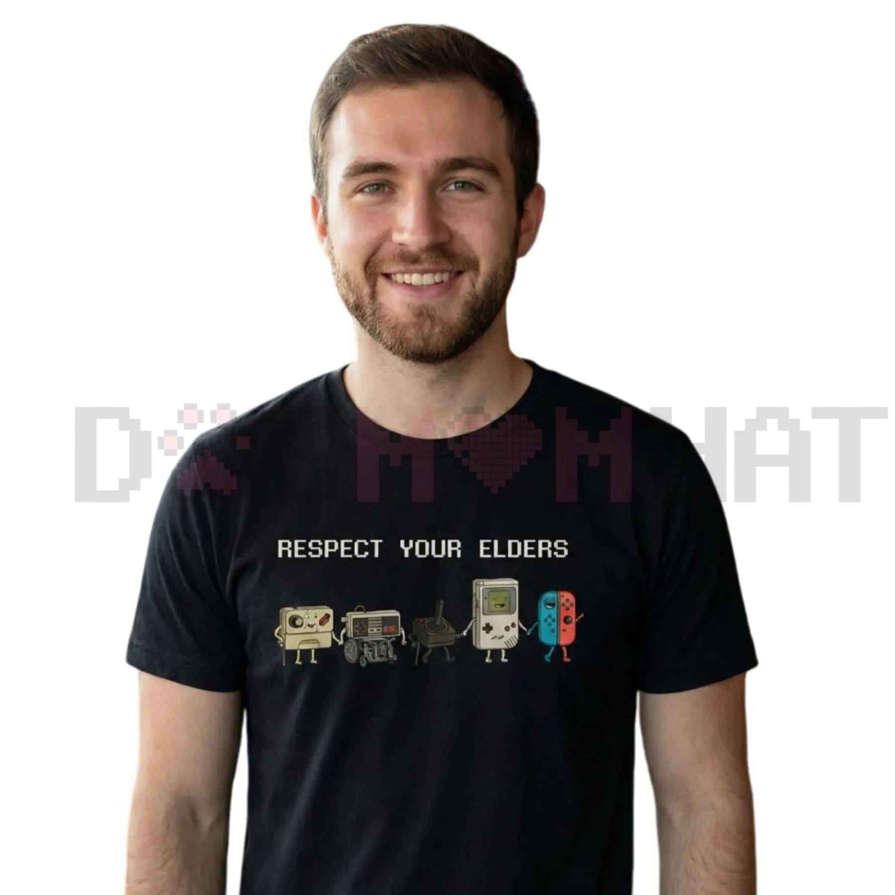 "Respect Your Elders" Retro Gamer T-Shirt