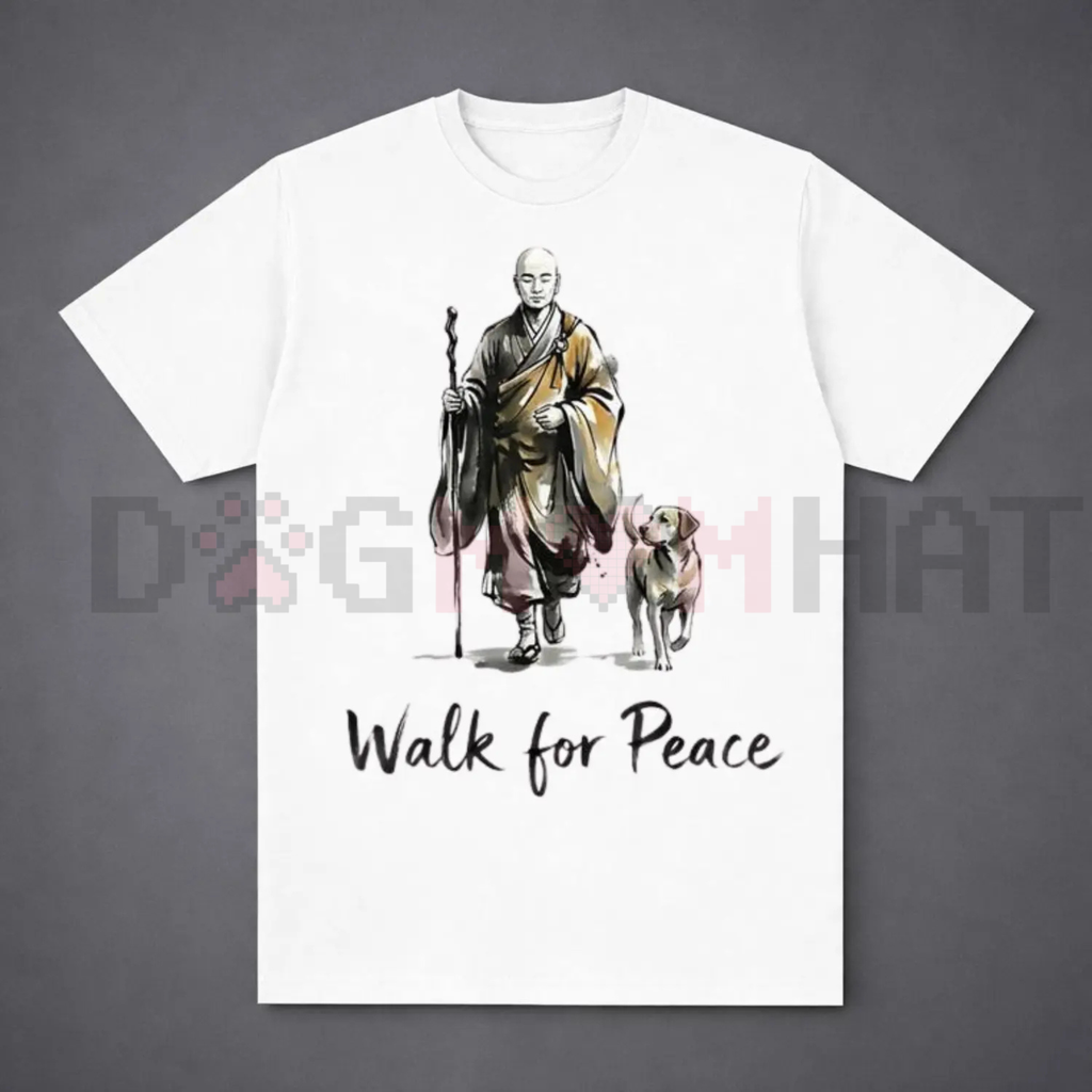 Aesthetic "Walk for Peace" Zen T-Shirt