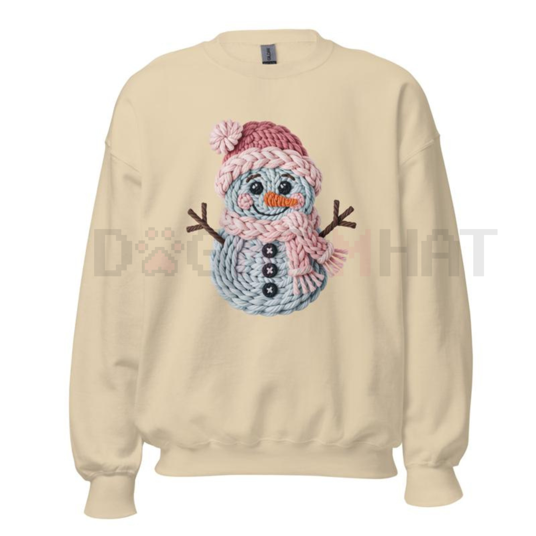 Yarnaby the Snowman Knit Graphic Crewneck
