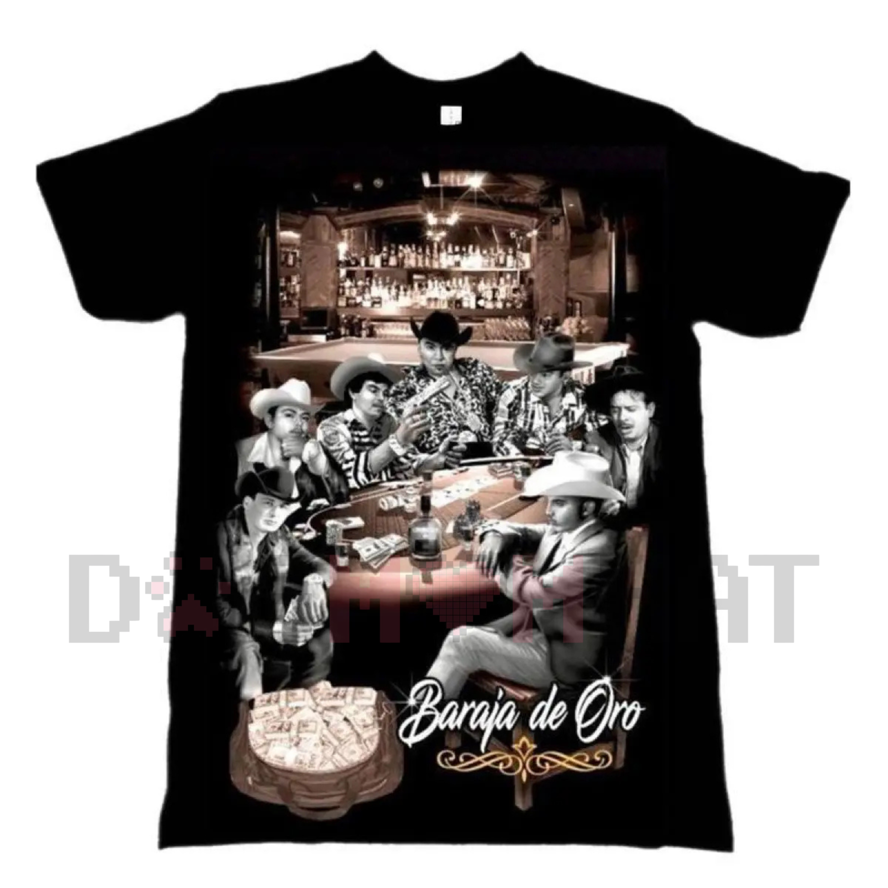 Plus Size Baraja De Oro T-Shirt – Mexican Narco Style Graphic Tee