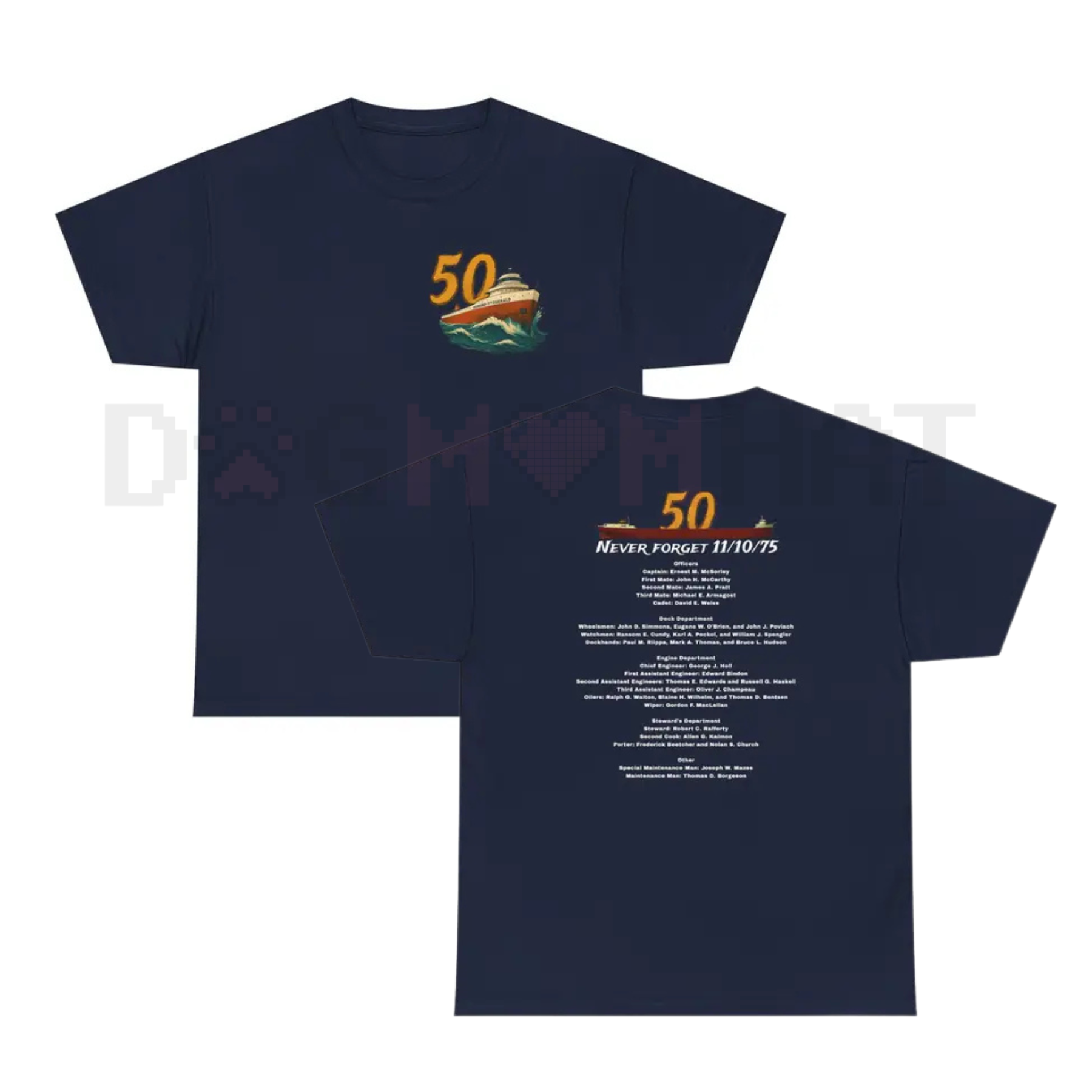 50th Anniversary Edmund Fitzgerald T Shirt