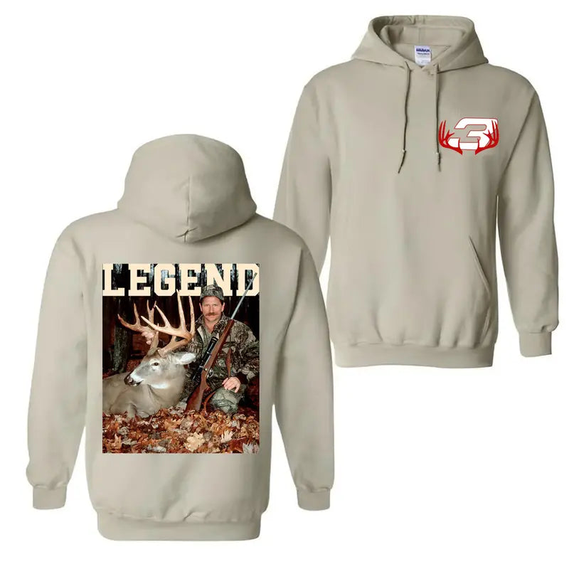 Dale Earnhardt With Deer Hoodie – Vintage Hunting Season Racing & Hunting Fan Unisex Graphic Top