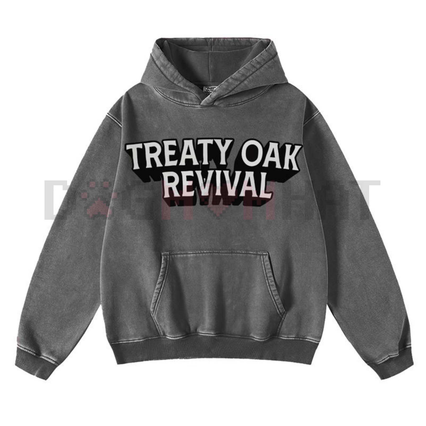 Retro Treaty Oak Revival Western Hoodie