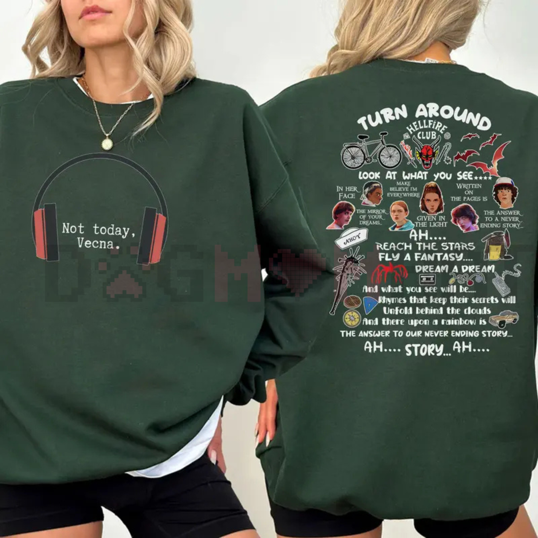 "Not Today Vecna" Funny Sweatshirt