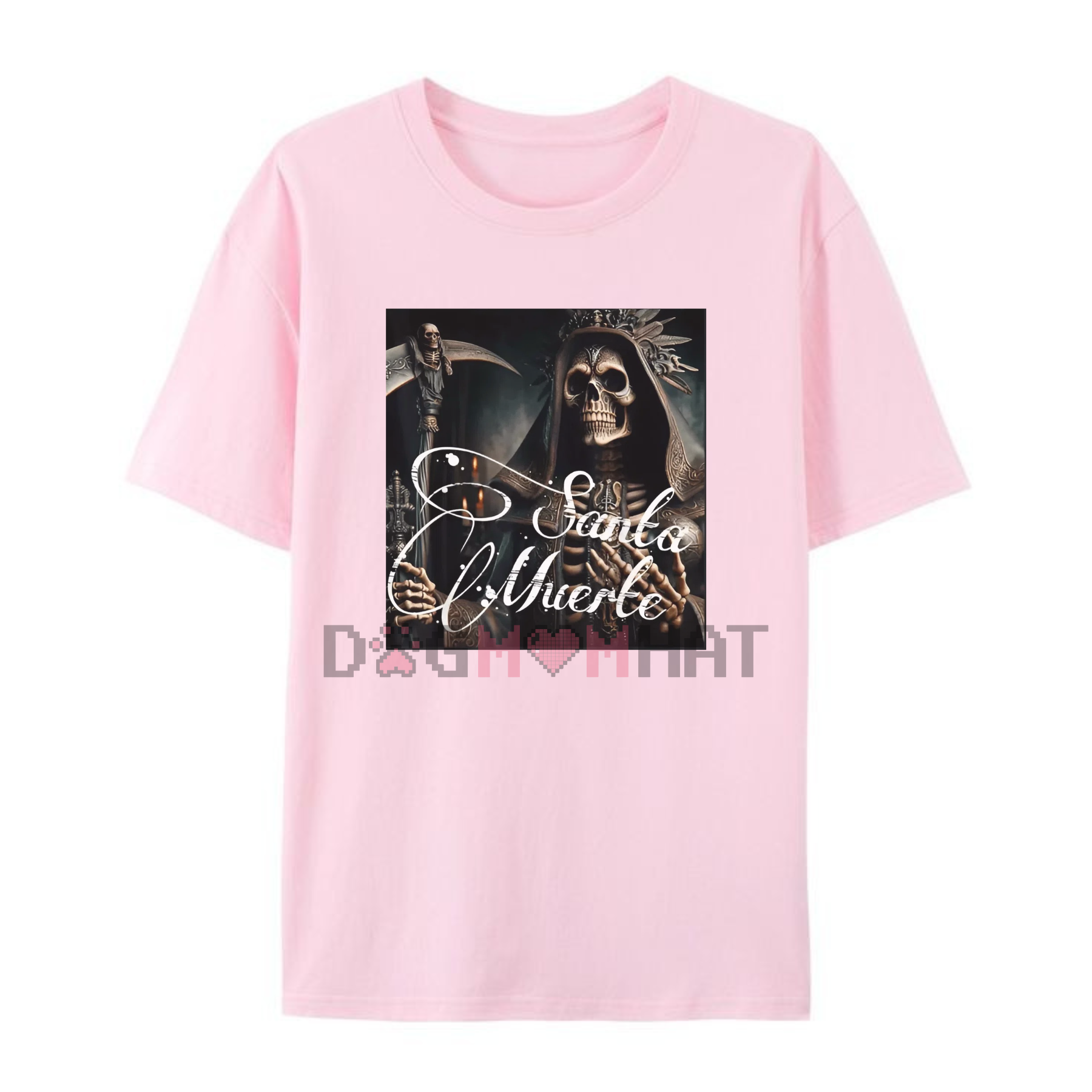 Santa Muerte Knight T-Shirt – Men's Skull Print Tee