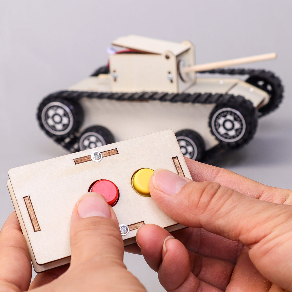 Remote-Controlled Tank DIY Kit, Educational STEM Toy