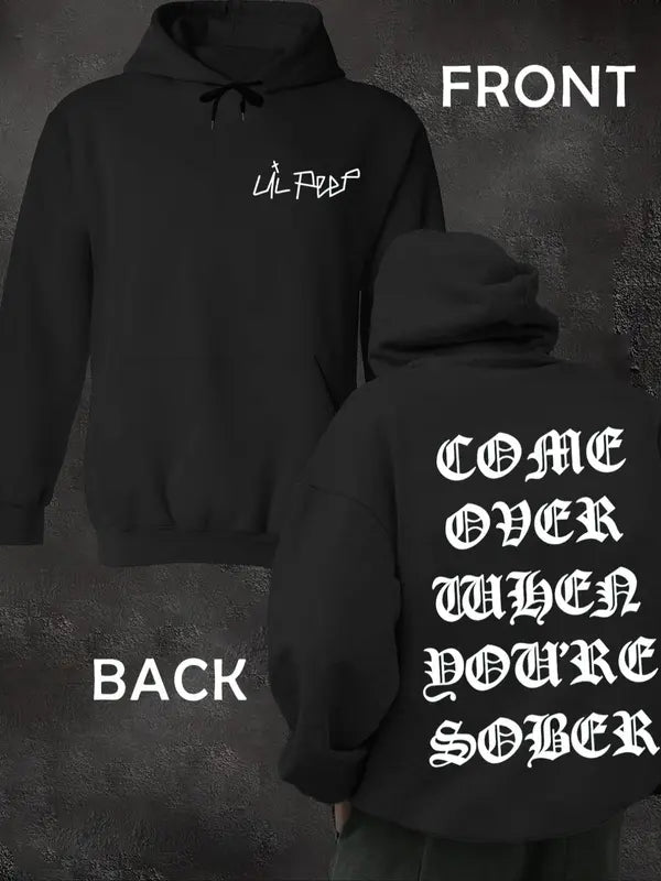 Black Lil Peep "Come Over When You're Sober" Hoodie