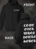 Black Lil Peep "Come Over When You're Sober" Hoodie