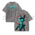 Alastor Hazbin Hotel Wash T-Shirt – Vintage Comic TV Show Graphic Streetwear Tee