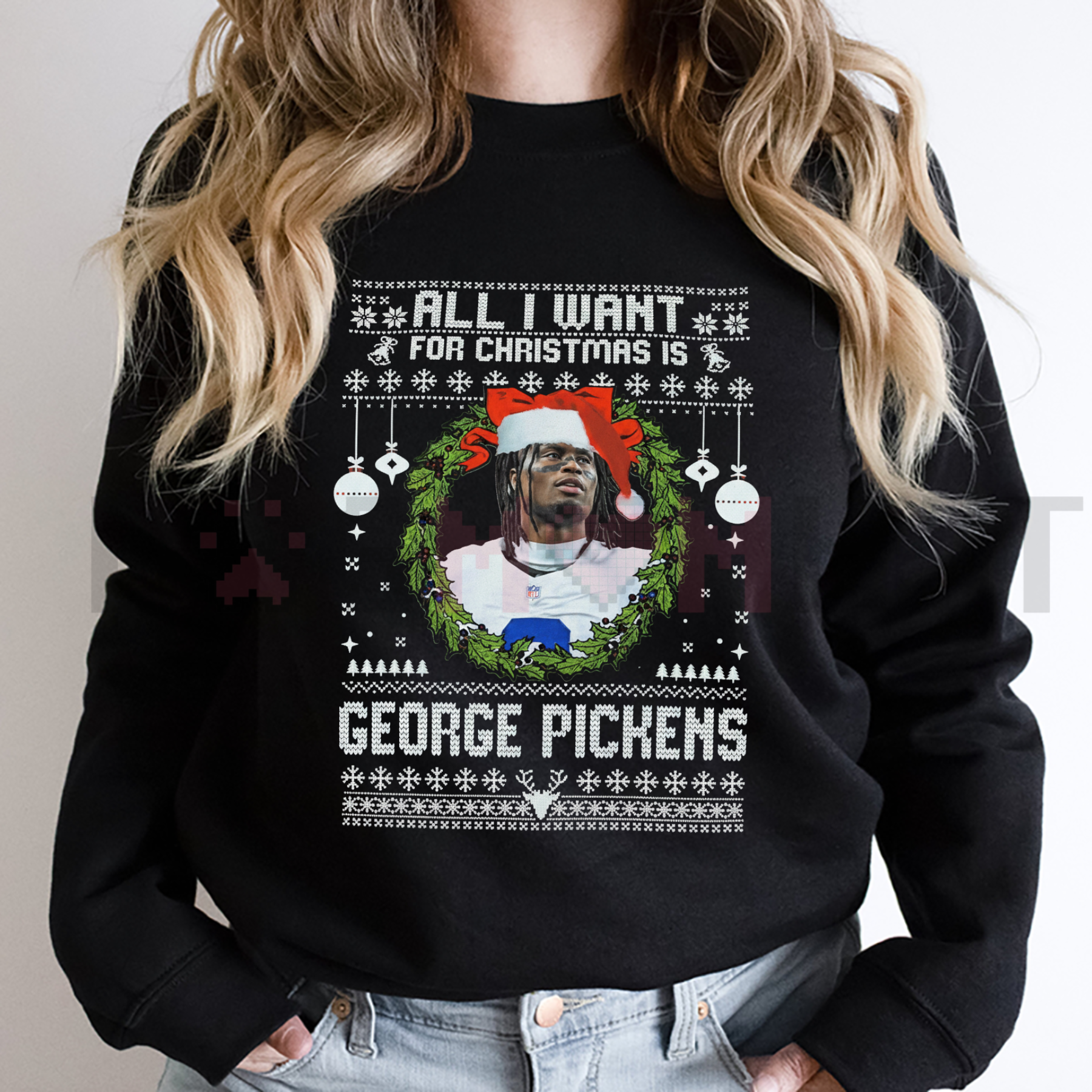 "All I Want For Christmas Is George Pickens" Sweatshirt