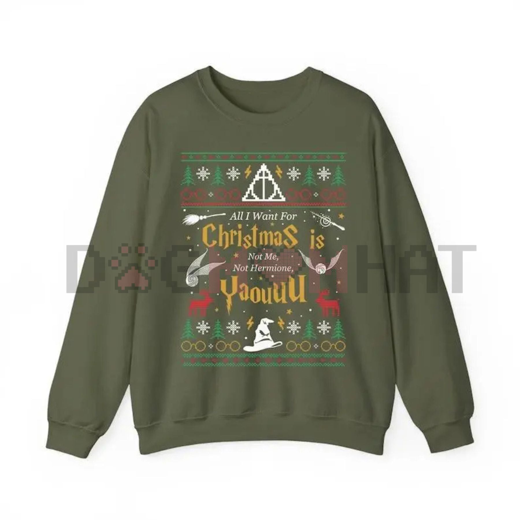 "All I Want for Christmas Is Not Me" Ugly Sweatshirt – Funny Self-Deprecating Holiday Crewneck
