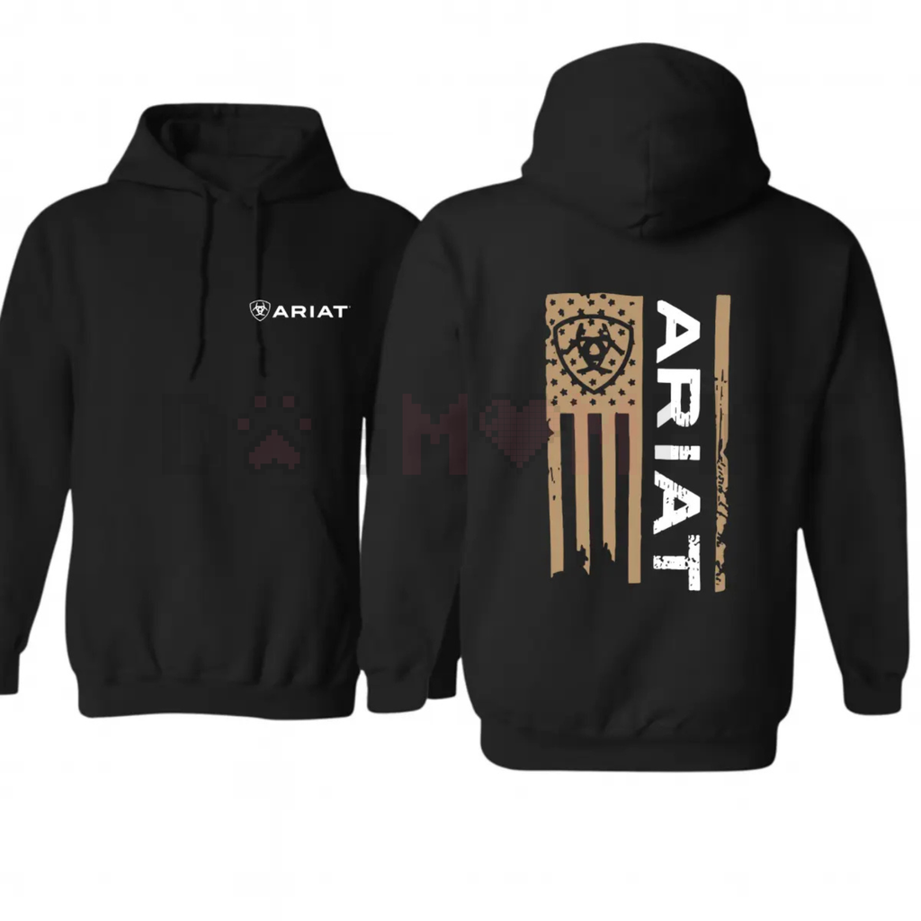Ariat American Flag Graphic Pullover – Unisex Western Lifestyle Patriotic Hoodie